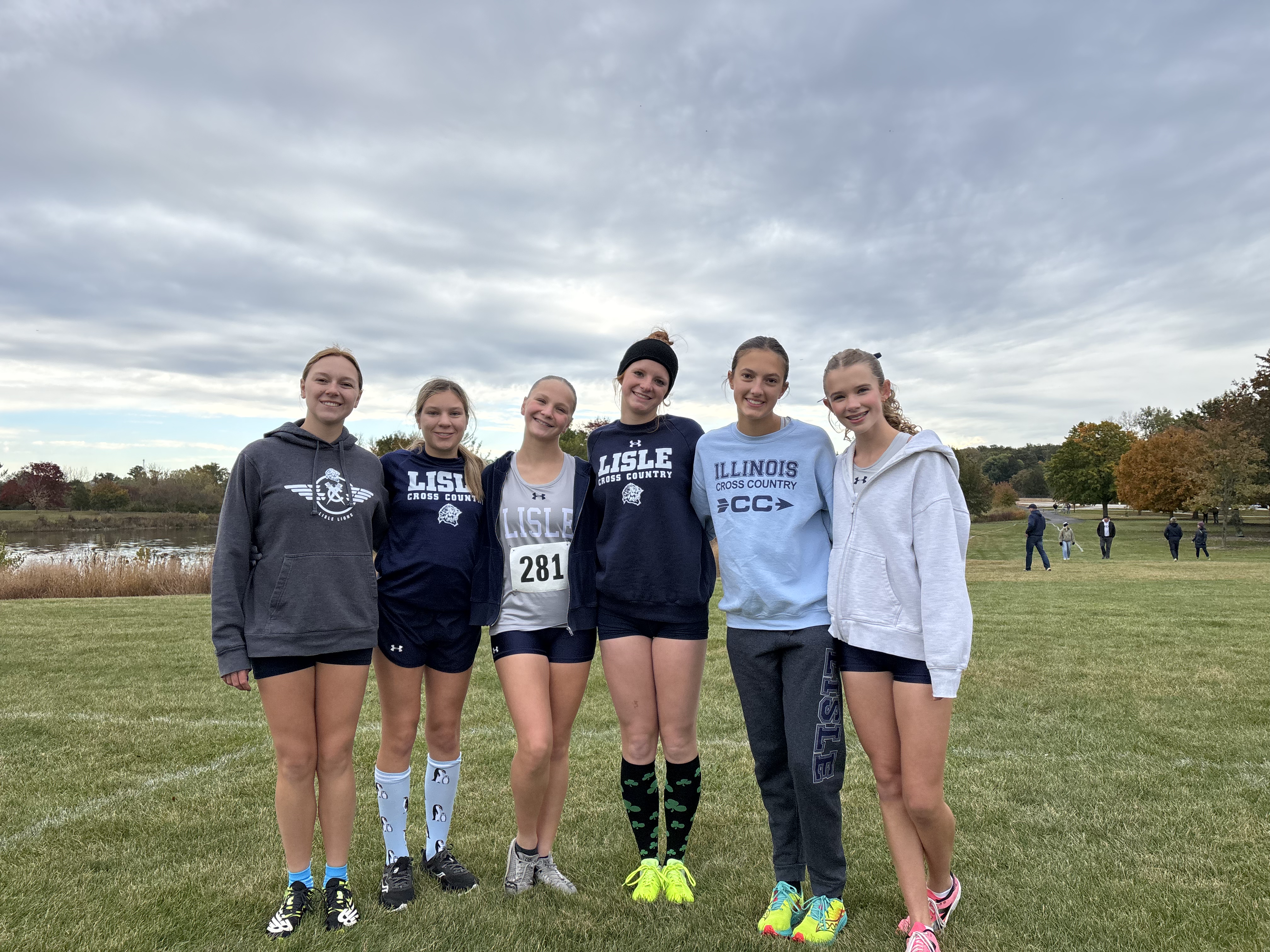 2025 Lisle Girls Cross Country Team at IHSA 1A Regional